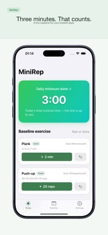 MiniRep App Store screenshot 1